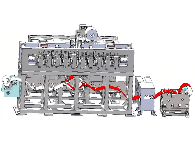 10-Roll Dry Film Forming and Laminating Machine